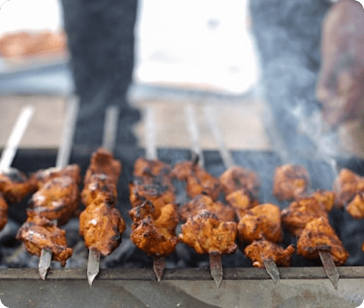Grilled fish platter
